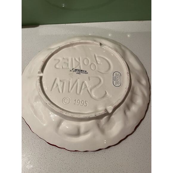 Ceramic Fitz & Floyd Omnibus Victorian Ornaments "Cookies for Santa" Plate - Picture 4 of 8